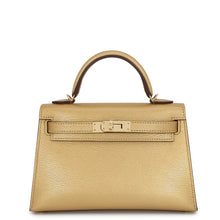 Load image into Gallery viewer, HERMES Mini Kelly 2 Outside Dore Chevre Shamqila
