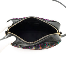 Load image into Gallery viewer, SAINT LAURENT PARIS Lou Camera Shoulder Bag Black/Multicolor612544 Tweed Leather
