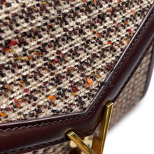 将图像加载到图库查看器中，SAINT LAURENT PARIS Cassandra Top Handle 2-Way Shoulder Bag Brown/Multicolor623930 Tweed Leather Size Mini
