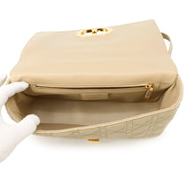 将图像加载到图库查看器中，Dior Caro Chain Shoulder Bag BeigeM9243UWHC Leather Size Large
