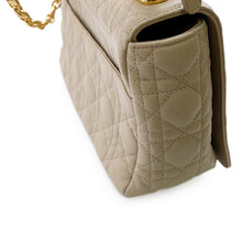将图像加载到图库查看器中，Dior Caro Chain Shoulder Bag BeigeM9243UWHC Leather Size Large
