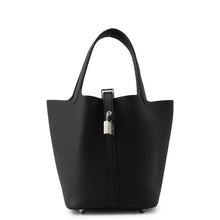 将图像加载到图库查看器中，HERMES Picotin Lock Black Taurillon Clemence Size PM
