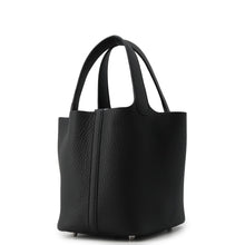 将图像加载到图库查看器中，HERMES Picotin Lock Black Taurillon Clemence Size PM
