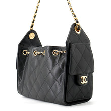 将图像加载到图库查看器中，CHANEL CHANEL25 ChainShoulder Bag BlackAS5631 Caviar Leather Size Mini
