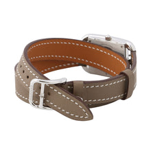 Load image into Gallery viewer, HERMES Cape Cod Dubrutur W23mm Stainless Steel Swift Leather(Etoupe) White DialCC1.210c
