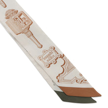 Load image into Gallery viewer, HERMES Twilly Merveilleuses Lanternes Crème / Caramel / Khaki Silk100%
