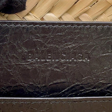 Load image into Gallery viewer, BALENCIAGA Lucagol Basket Natural/Black771067 Raffia Leather Size Medium
