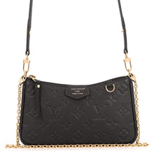 将图像加载到图库查看器中，LOUIS VUITTON Easy Pouch NoirM80349 Monogram Empreinte Leather
