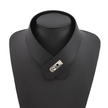 Load image into Gallery viewer, HERMES Kelly Necklace Size Large BlackH500285FK89 Swift Leather
