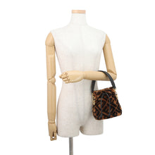 Load image into Gallery viewer, FENDI Montresor 2-way Shoulder Bag Brown/Dark Brown8BS010 Mouton Size Mini

