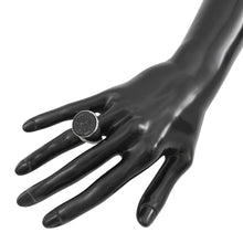 Load image into Gallery viewer, LOUIS VUITTON Traveler Stamps Signet Ring Size M Noir/SilverMP1802 Metal
