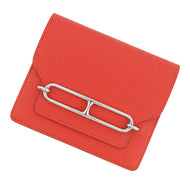 HERMES Roulis Roulis Slim Rouge Coeur Chevre Myzore Goatskin