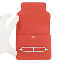 将图像加载到图库查看器中，HERMES Roulis Roulis Slim Rouge Coeur Chevre Myzore Goatskin
