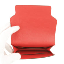 将图像加载到图库查看器中，HERMES Roulis Roulis Slim Rouge Coeur Chevre Myzore Goatskin
