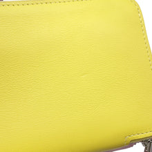 将图像加载到图库查看器中，HERMES Nouveau To Go Shoulder Wallet Mauve Sylvestre/Lime/Cuivre Epsom/Swift Leather
