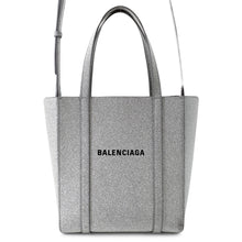 Load image into Gallery viewer, BALENCIAGA Everyday Tote Silver551815 Leather Size XXS
