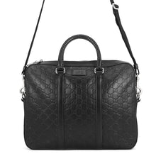 Load image into Gallery viewer, GUCCI GG Emblem Briefcase Black435322 Leather
