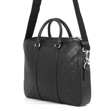 Load image into Gallery viewer, GUCCI GG Emblem Briefcase Black435322 Leather
