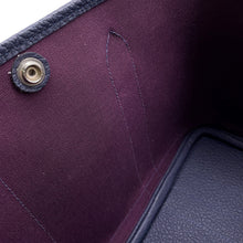 将图像加载到图库查看器中，HERMES Garden Party Cassis/Blue Nuit Toile Officier Negonda Leather Size TPM
