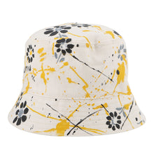 将图像加载到图库查看器中，MIUMIU Painted Bucket Hat Size S Beige/Multicolor Cotton100%
