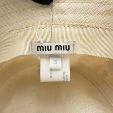 将图像加载到图库查看器中，MIUMIU Painted Bucket Hat Size S Beige/Multicolor Cotton100%
