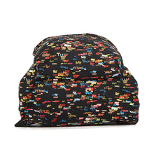 将图像加载到图库查看器中，CELINE Christian Marclay Collaboration Print Backpack Black/Multicolor Canvas Leather
