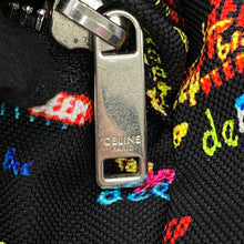 将图像加载到图库查看器中，CELINE Christian Marclay Collaboration Print Backpack Black/Multicolor Canvas Leather
