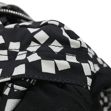 将图像加载到图库查看器中，CELINE Design Print Backpack Black/White188382BHR.38AW Nylon Canvas Leather Size Medium

