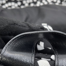 将图像加载到图库查看器中，CELINE Design Print Backpack Black/White188382BHR.38AW Nylon Canvas Leather Size Medium
