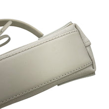 将图像加载到图库查看器中，BALENCIAGA NavyCabas White390346AQ38N2681 Canvas Leather Size XS
