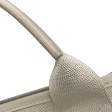 将图像加载到图库查看器中，BALENCIAGA NavyCabas White390346AQ38N2681 Canvas Leather Size XS
