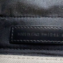 将图像加载到图库查看器中，BALENCIAGA NavyCabas White390346AQ38N2681 Canvas Leather Size XS
