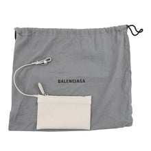 将图像加载到图库查看器中，BALENCIAGA NavyCabas White390346AQ38N2681 Canvas Leather Size XS
