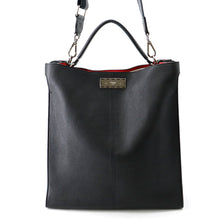 将图像加载到图库查看器中，FENDI Peekaboo X-Lite Fit 2-Way Tote Black7VA447A6FW Leather
