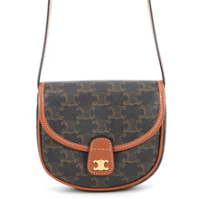 Load image into Gallery viewer, CELINE Mini Buzzas Triomphe Shoulder Tan196702BZJ.04LU PVC Leather
