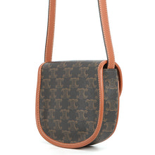 Load image into Gallery viewer, CELINE Mini Buzzas Triomphe Shoulder Tan196702BZJ.04LU PVC Leather
