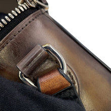 Load image into Gallery viewer, Berluti FreeScript Swipe Calligraphy Messenger Brown/Blue Venezia Leather

