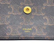Load image into Gallery viewer, CELINE Triomphe Flap Shoulder Wallet Tan10D852CG9.04LU PVC/Leather
