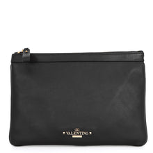 将图像加载到图库查看器中，Valentino Garavani Clutch Bag BlackIW9P0263VIT_0NO Leather
