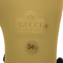 Load image into Gallery viewer, GUCCI GG Marmont Lace-up Espadrille Wedge Heels Black573023 BTM00 1000 Leather Size 34.5

