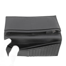 Load image into Gallery viewer, PRADA triangle logo long wallet Black2MV836_QHH_F0002 Saffiano LeatherCalf Leather
