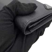 Load image into Gallery viewer, PRADA triangle logo long wallet Black2MV836_QHH_F0002 Saffiano LeatherCalf Leather
