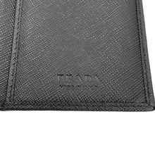 Load image into Gallery viewer, PRADA triangle logo long wallet Black2MV836_QHH_F0002 Saffiano LeatherCalf Leather
