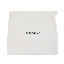 Load image into Gallery viewer, Ferragamo Cutout Handbag White213487 Leather Canvas Size Small
