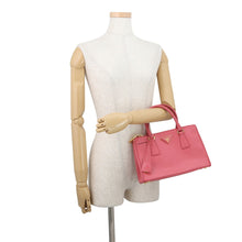 将图像加载到图库查看器中，PRADA Galleria 2WAYBag PinkBN2316 Leather
