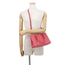 将图像加载到图库查看器中，PRADA Galleria 2WAYBag PinkBN2316 Leather
