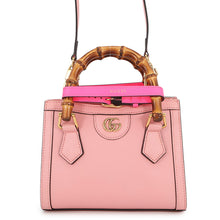 将图像加载到图库查看器中，GUCCI Diana Bamboo Mini 2-way Bag Pink655661 Leather Bamboo Size Mini

