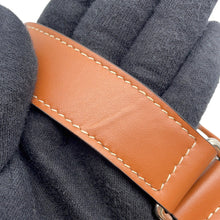 将图像加载到图库查看器中，CELINE Triomphe Logo Shoulder Ivory/Brown194502 PVC Leather Size Medium
