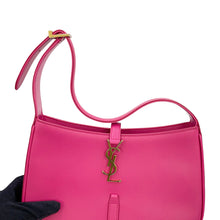 Load image into Gallery viewer, SAINT LAURENT PARIS LE 5 A 7 Le Sancassette Hobo Bag Bubble Gum6572282R20W5623 Calf Leather
