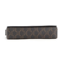 Load image into Gallery viewer, CELINE Triomphe Flap Shoulder Black/Brown111592ETH.38SI PVC Leather

